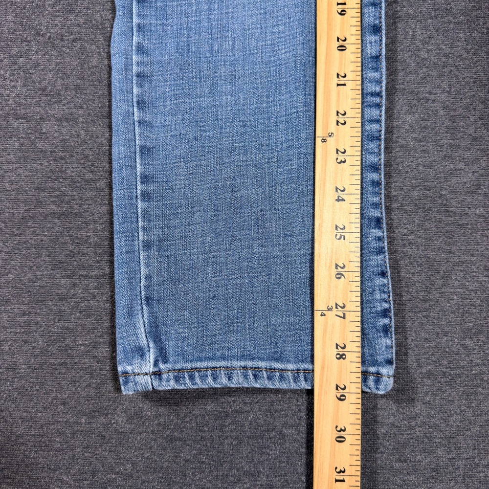 Levi's 314 Shaping Straight Jeans Women 30 Blue Mid Rise Stretch Denim Casual - Picture 7 of 9